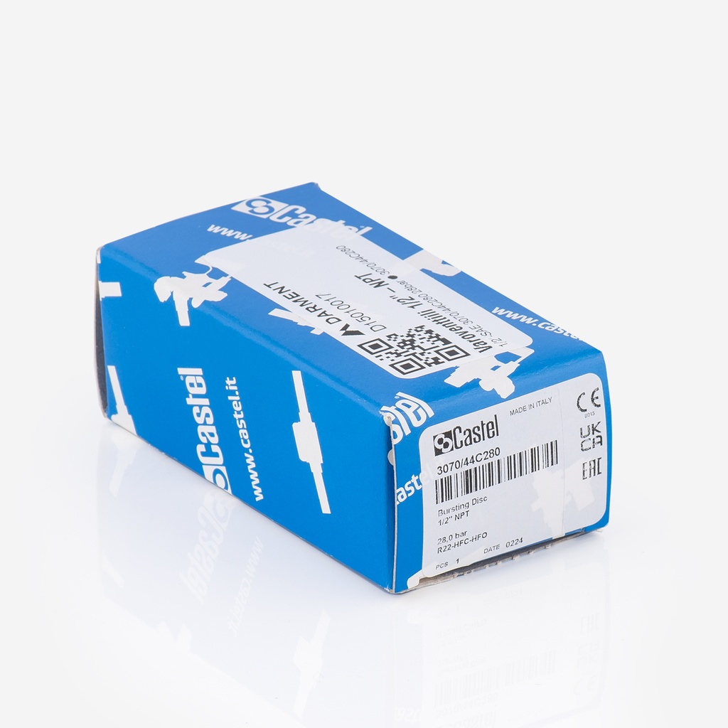 Varoventtiili 1/2"-NPT 1/2"-SAE 3070/44C280 28bar 