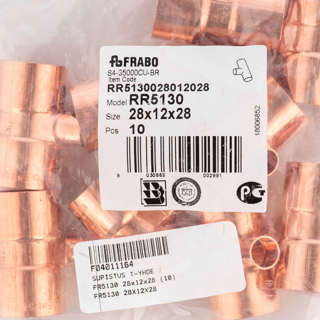 Reducing tee 28x12x28 RR5130