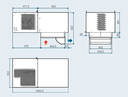 Monoblock kylmähuone, katto/höyrystin katolla, R290, MBP, 230V, 8,8m3 [0°C / +32°C]