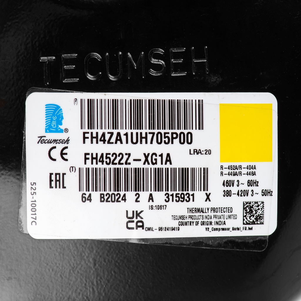 Compressor R404A FH4522Z-XG 39,6cm³ HBP 400V