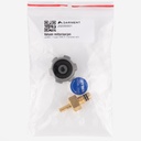 Value manifold VMG pressure gauge valve + knob (blue)