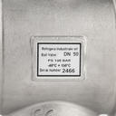 BV21QD50X0100 ball valve 2-way for R744 Q-type DN50 with OD stainless steel connections, A2