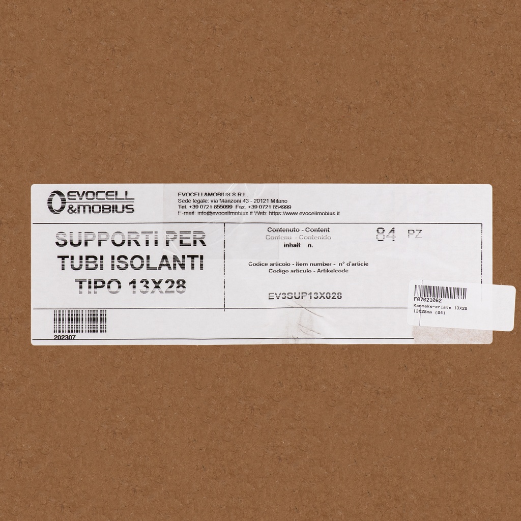 Insulated pipe support 13X28mm