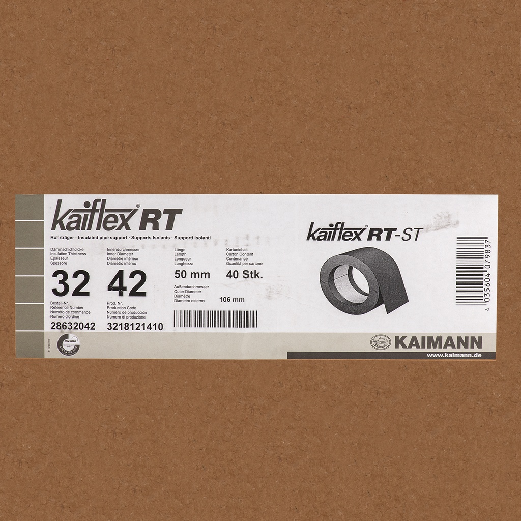 Insulated pipe support 32X42mm