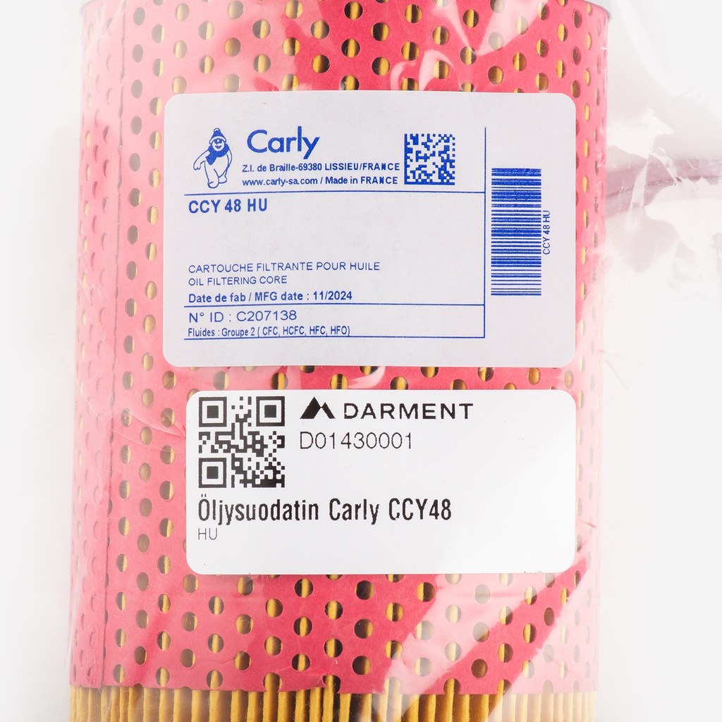 Oil filter Carly CCY48 HU