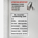 Condensing unit Coolent NF254DC-ML INV -30C 0,54-2,49kW R404A 400V