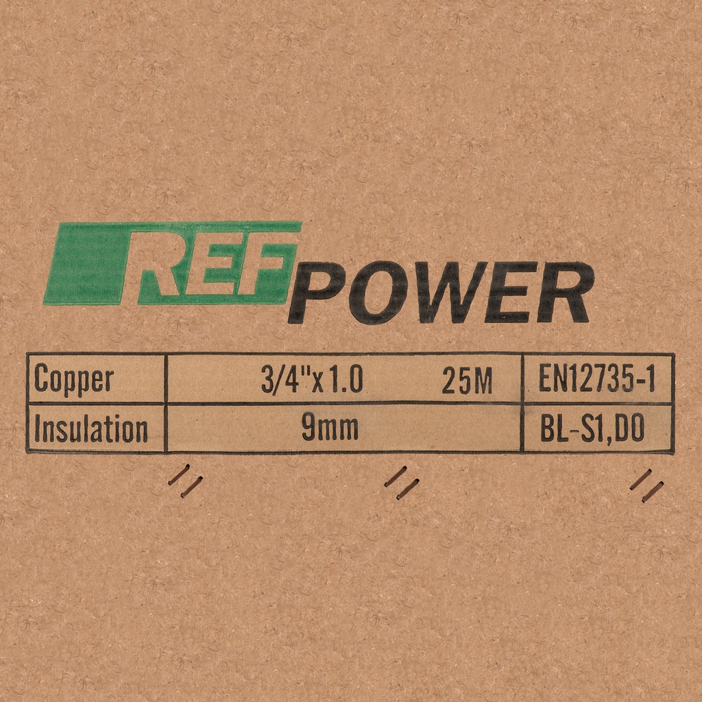 Insulated copper tube -25m 3/4"X1 Insulated