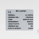 Evaporator Coolent LFJ500X 0,60kW -8°C/dt8 R404A 6mm electric defrost