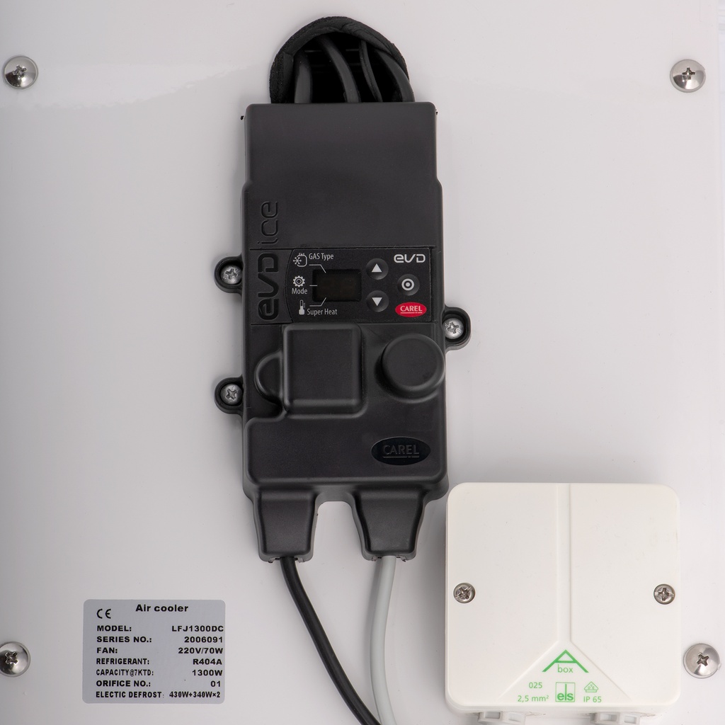 Evaporator CoolentLFJ1300DC EVD 1,30kW -25°C/dt7 R404A 6mm electric defrost