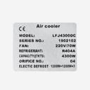 Evaporator Coolent LFJ4300DC EVD 4,20kW -25°C/dt7 R404A 8mm electric defrost