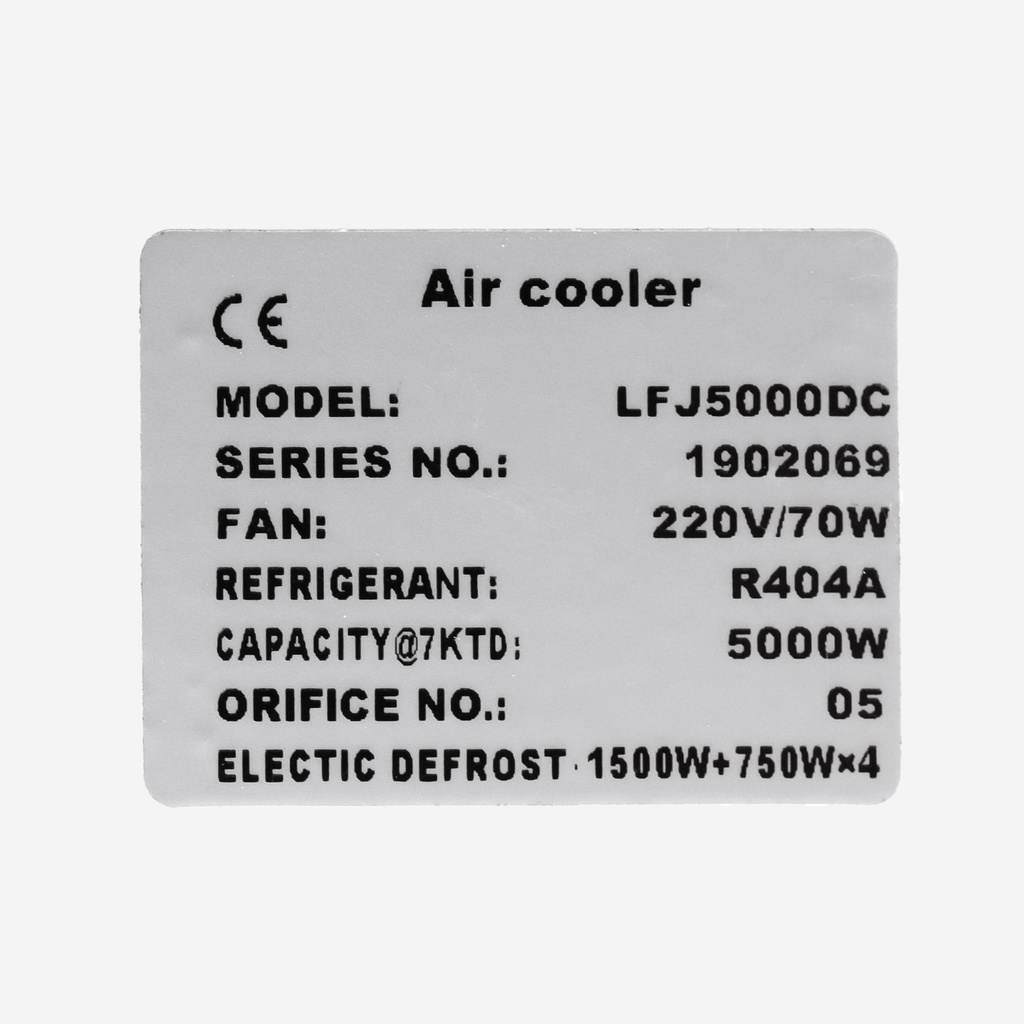 Evaporator Coolent LFJ5000DC EVD 5,00kW -25°C/dt7 R404A 6mm electric defrost