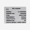 Evaporator Coolent LFJ5000DC EVD 5,00kW -25°C/dt7 R404A 6mm electric defrost