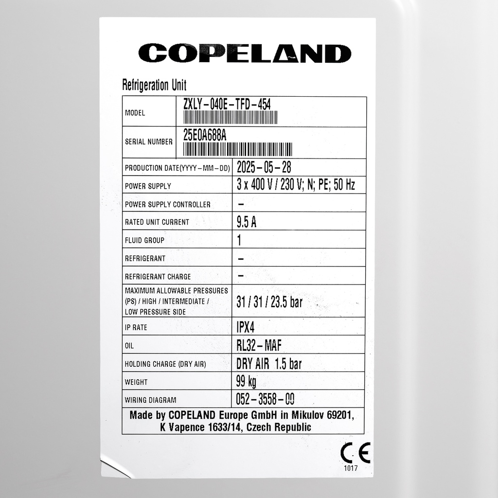 Condensing unit Copeland ZXLY-040E-TFD-454 3274955