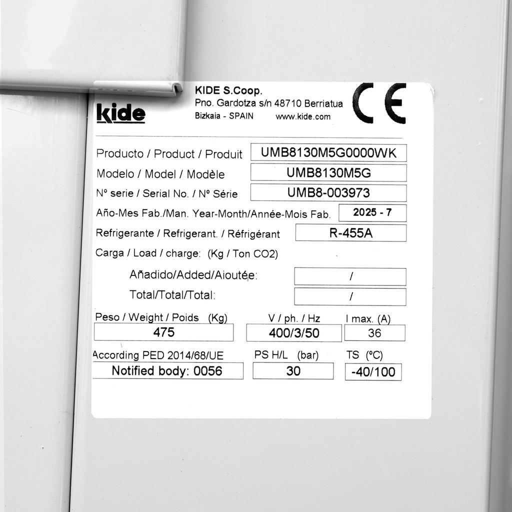 KIDE Maxiblock unit UMB8130M5G R455A/R454C