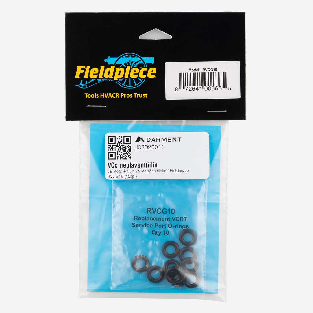 VCx replacement fitting gaskets Fieldpiece RVCG10 (10pcs)
