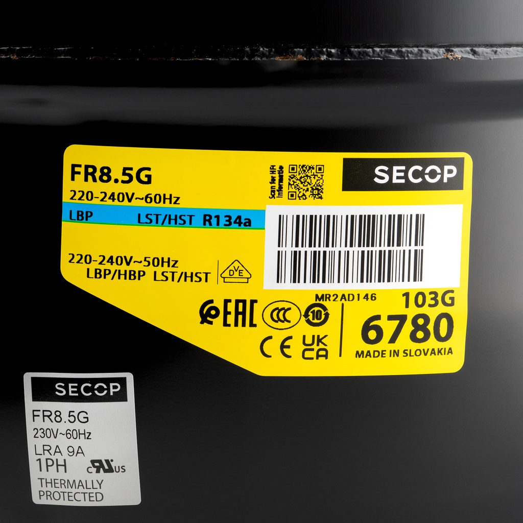 Compressor FR8.5G 195B0026 7,95cm³ R134A LBP/HBP 230V
