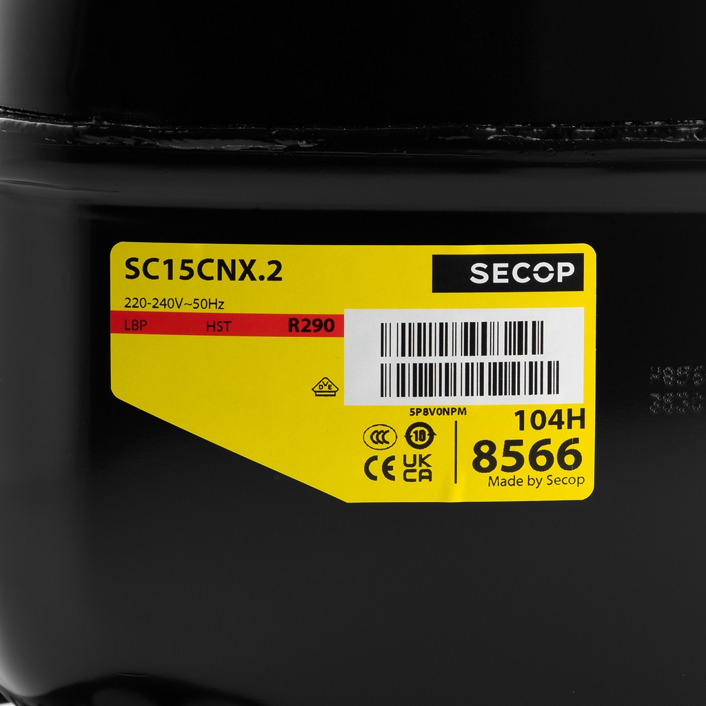 Compressor SC15CNX.2 104H8566 15,28cm³ R290 LBP 230V