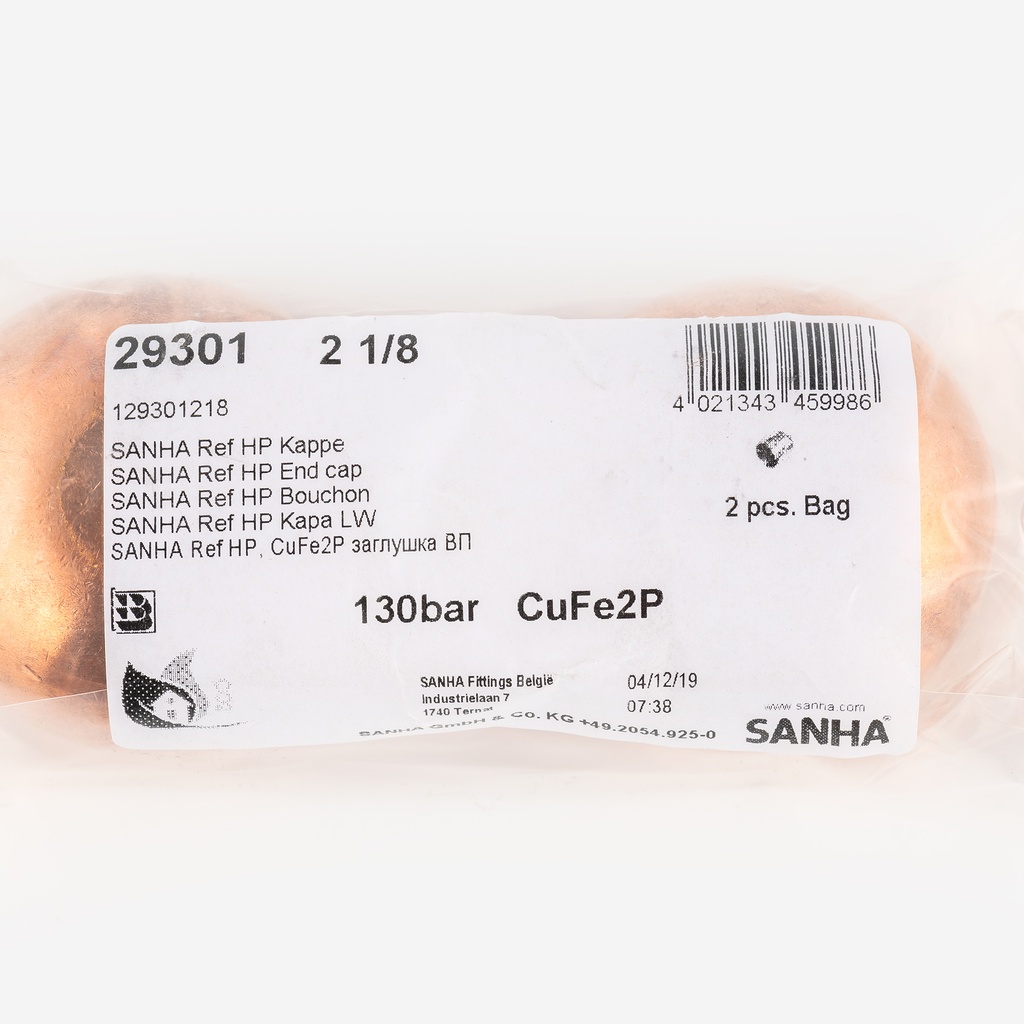 End cap 29301 130bar 129301218, 9149754