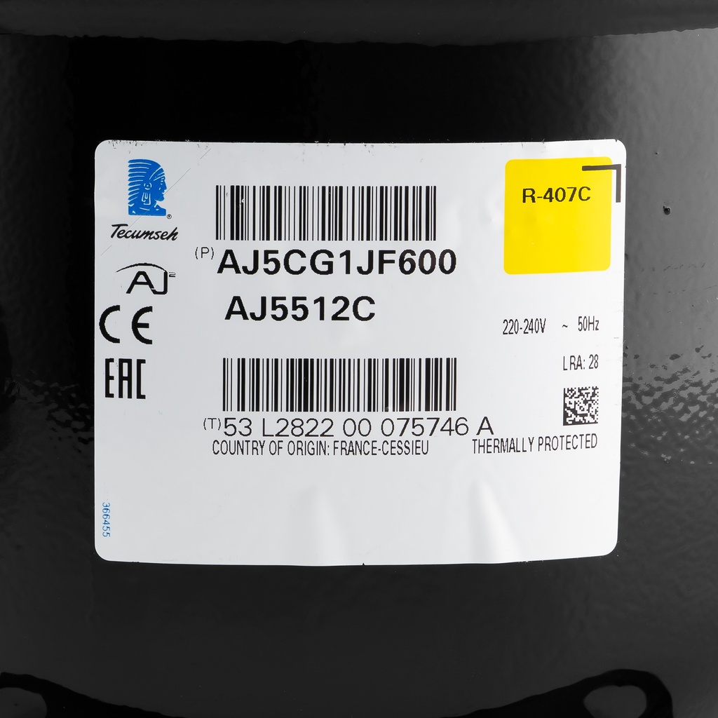 Compressor AJ5512C 21,75cm³ R407C AC 230V