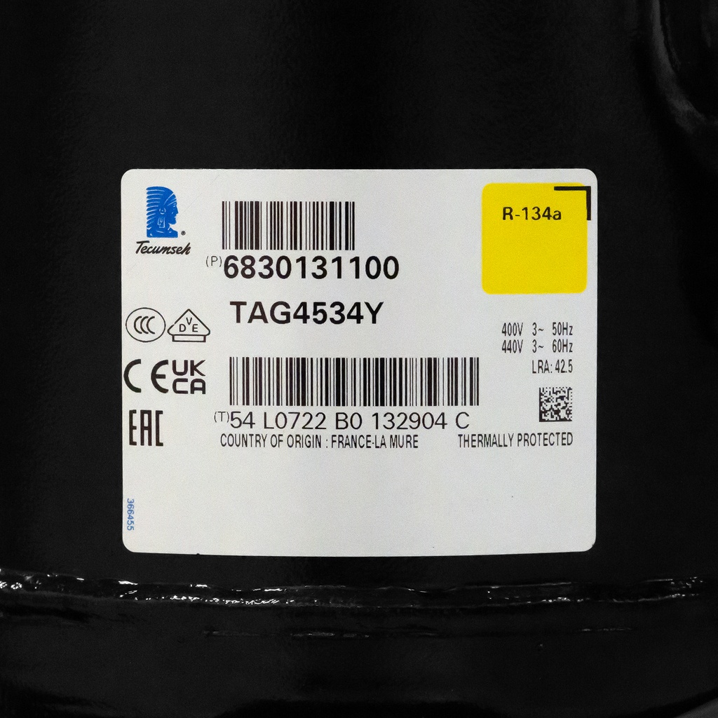 Compressor TAG4534Y 100,70cm³ R134A HMBP 400V