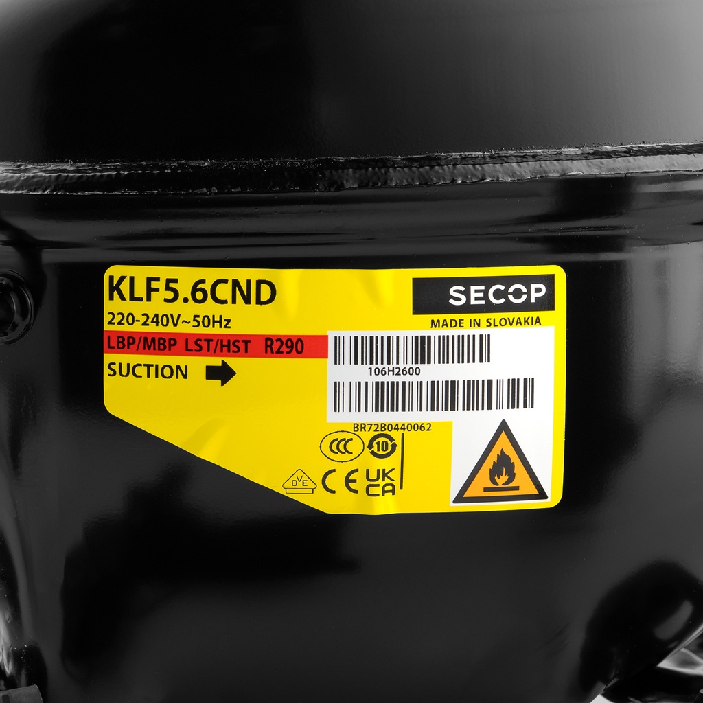 Compressor KLF5.6CND 102H4653 5,70cm³ R290 LMBP 230V (DLE5.7CN)