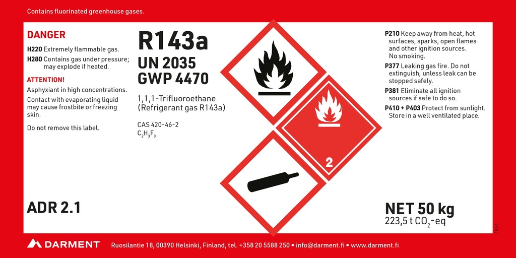 Refrigerant R143A