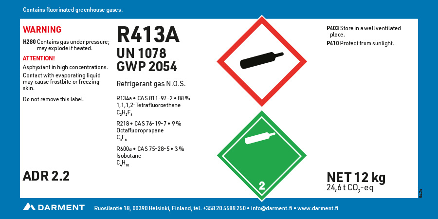 Refrigerant R413A