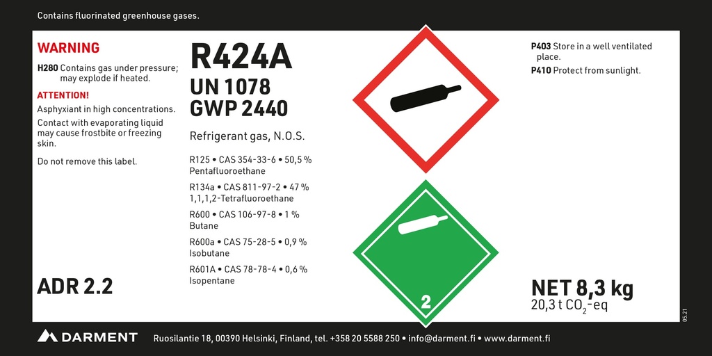 Refrigerant R424A