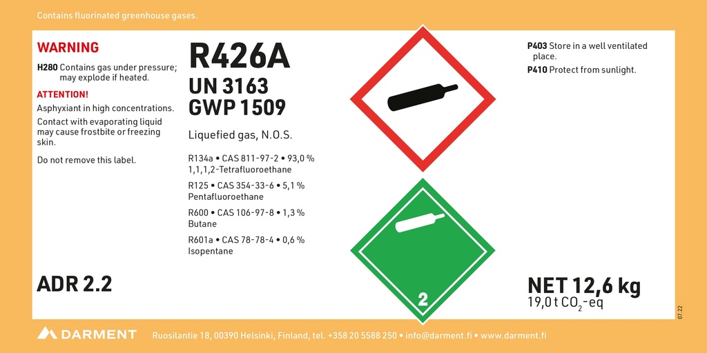 Refrigerant R426A