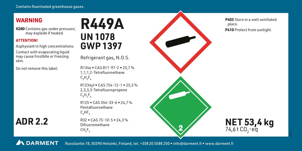 Refrigerant R449A