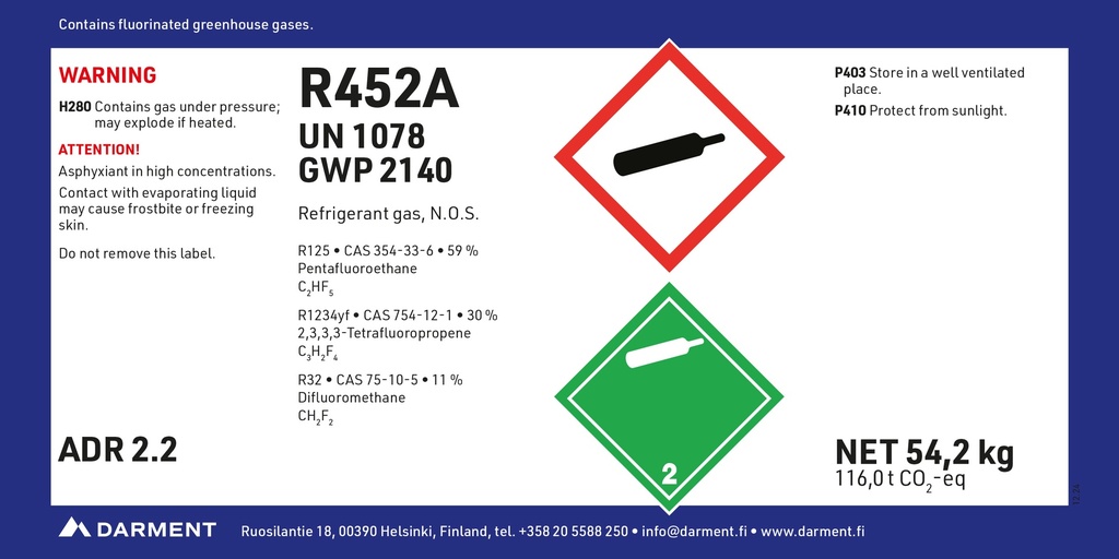 Refrigerant R452A