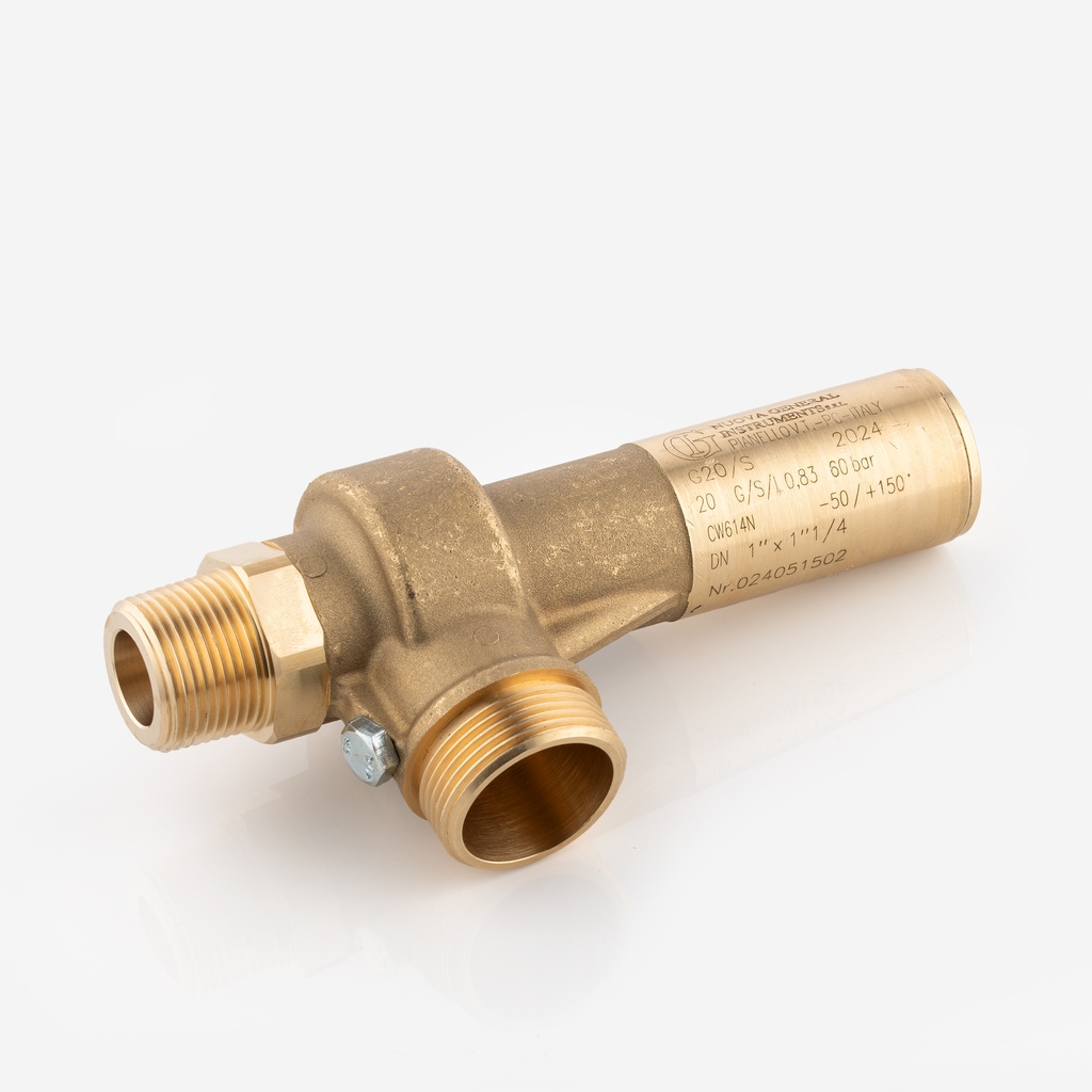 Varoventtiili 1/2 -NPT 1"  E10/LS 75bar Co2 