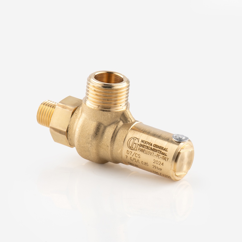 Safety valve D7/CS 1/4"G - 1/2"G 29bar