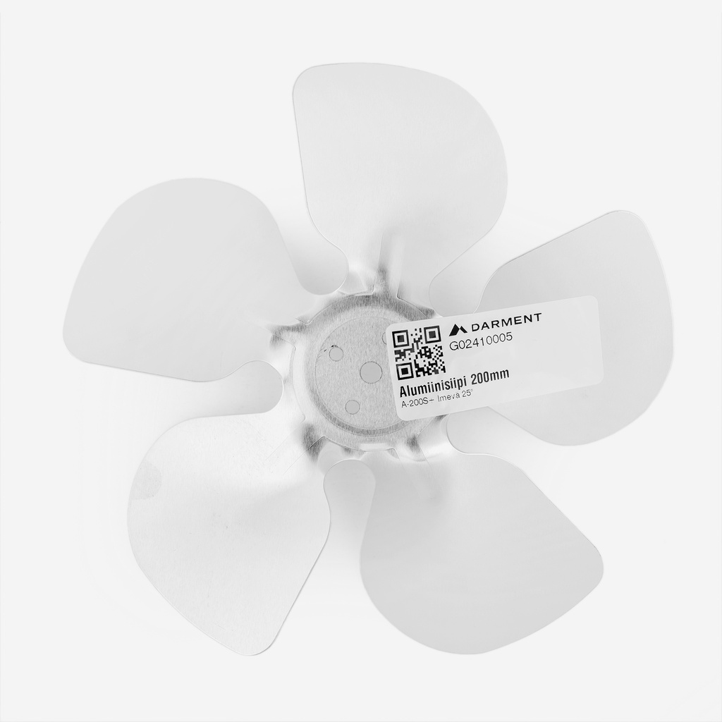 Aluminiumblade 200mm A-200S+Suction 25°
