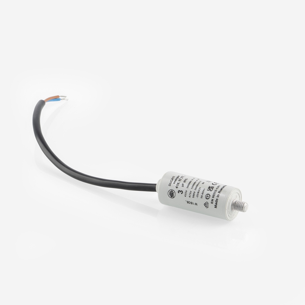 Kondensaattori lauhdutinpuhaltimelle 3µF 425V ZX20...75 kompressorilauhduttimet 3276031