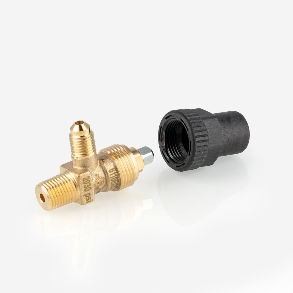 Sulkuventtiili kulmamalli 140bar 6110E/22, 1/4" F - 1/4" NPT