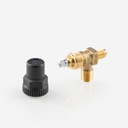 Sulkuventtiili kulmamalli 6120/22 1/4" SAE - 1/4" NPT