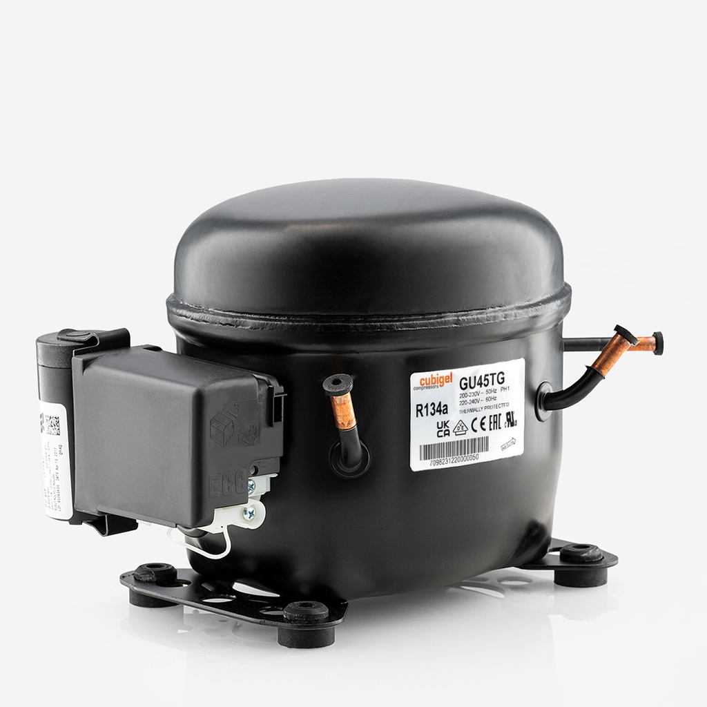 Kompressori GU45TG 4,56cm³ R134A HMBP 230V 1/6HP (GL45TB)