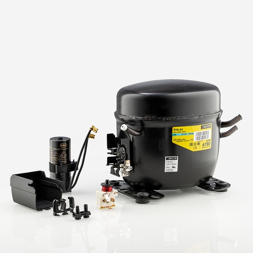 [A01011006] Kompressori FRK8.5G (FR8.5G) 195B0026 7,95cm³ R134A LBP/HBP 230V