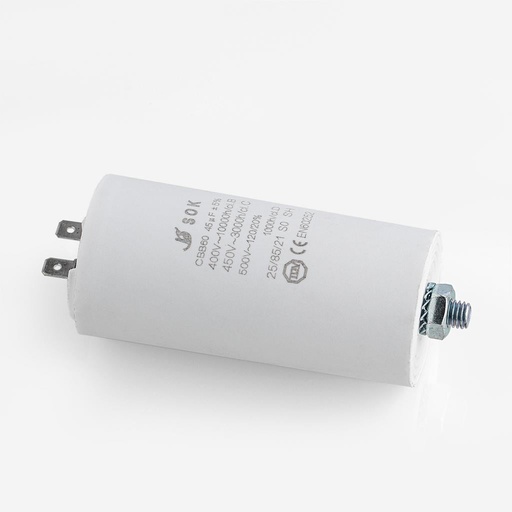 [A02431024] Käyntikondensaattori SC1161, 45uF 450V liittimillä