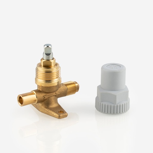 [D03031002] Palloventtiili painemittarille 6012/22 1/4"-SAE-M, 1/4"-ODS