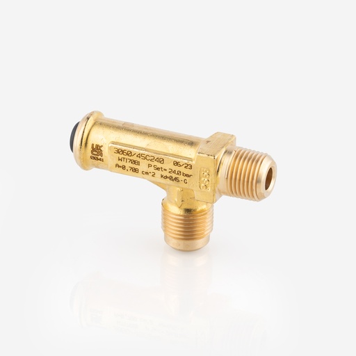 [D15011006] Varoventtiili 1/2" NPT 5/8" SAE 3060/45C24 24bar