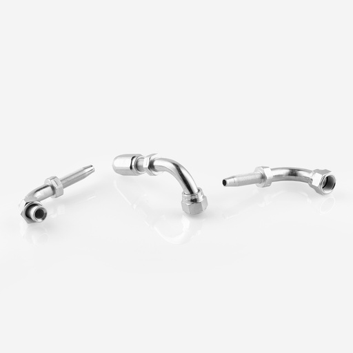 [F12011037] Kulmayhde 90° RFAS08 laippamutterilla 1/2"SAE 