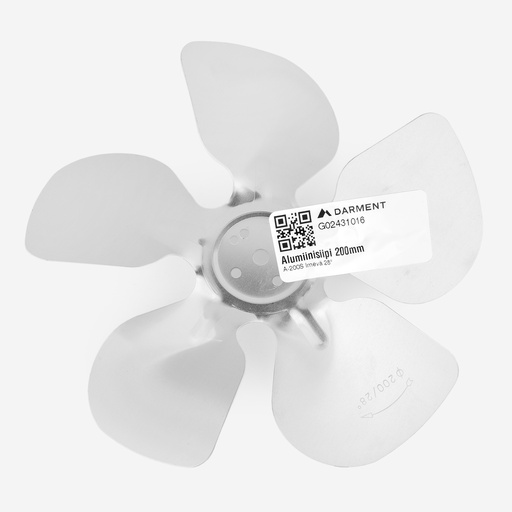 [G02431016] Aluminiumblade 200mm A-200S Suction 28°