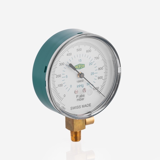 [J01030001] Vacuum gauge analog Refco 19800-SV 1/8"-NPT 0-1000mbar