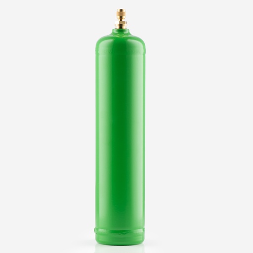 [H01020040] Refrigerant analysis cylinder 1/4" SAE TRB90RNG/FVR1/4, green