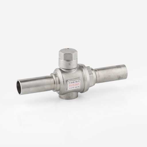 [D03250004] BV21KD20X0000 ball valve 2-way for R744 K-type DN20 with OD stainless steel connections 